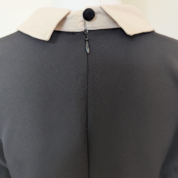 VINTAGE Long Black Collar and Cuff Dress - Picture 2 of 7